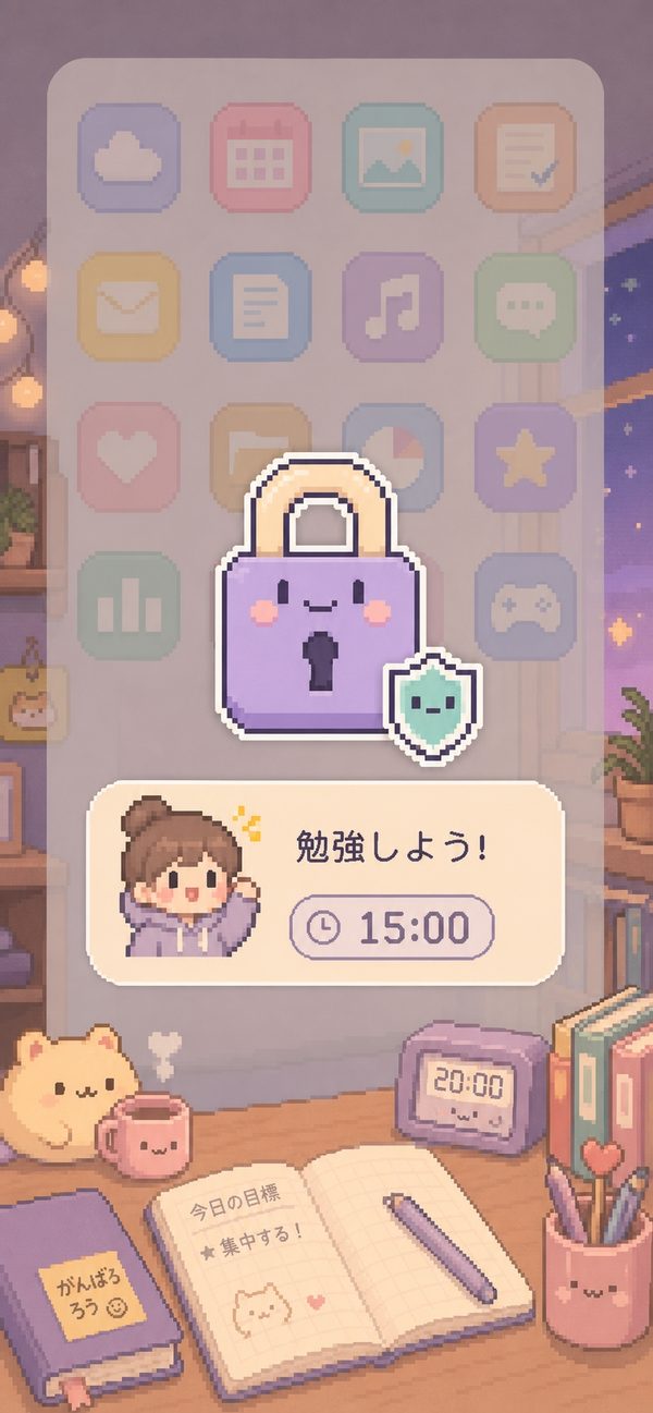 ロックされた側の画面