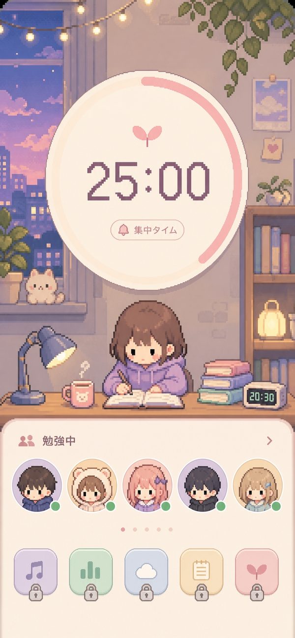 集中タイマー画面